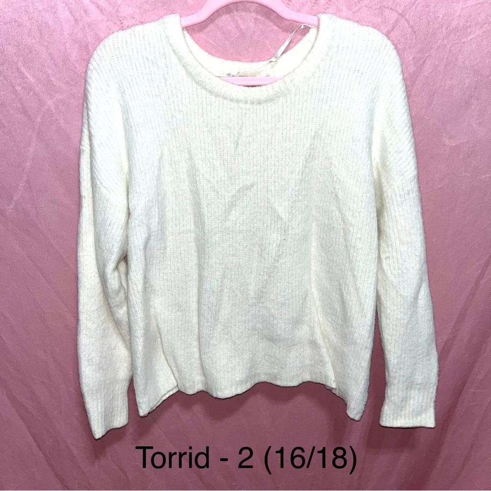 Torrid White Sweater